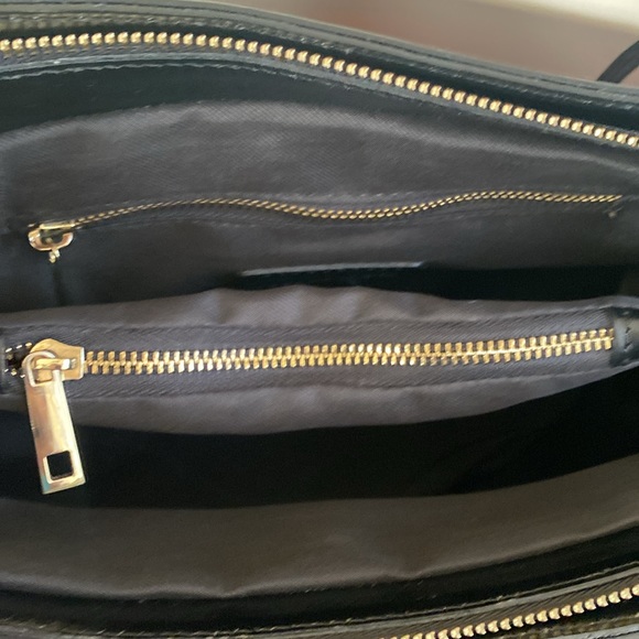 DIVINA FIRENZE TAMARA 🖤BLACK🖤 GENUINE LEATHER SHOULDER BAG 🌟EUC🌟 - Picture 11 of 16